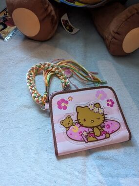 Hello Kitty Pink Tropical Tan Kitty Wallet